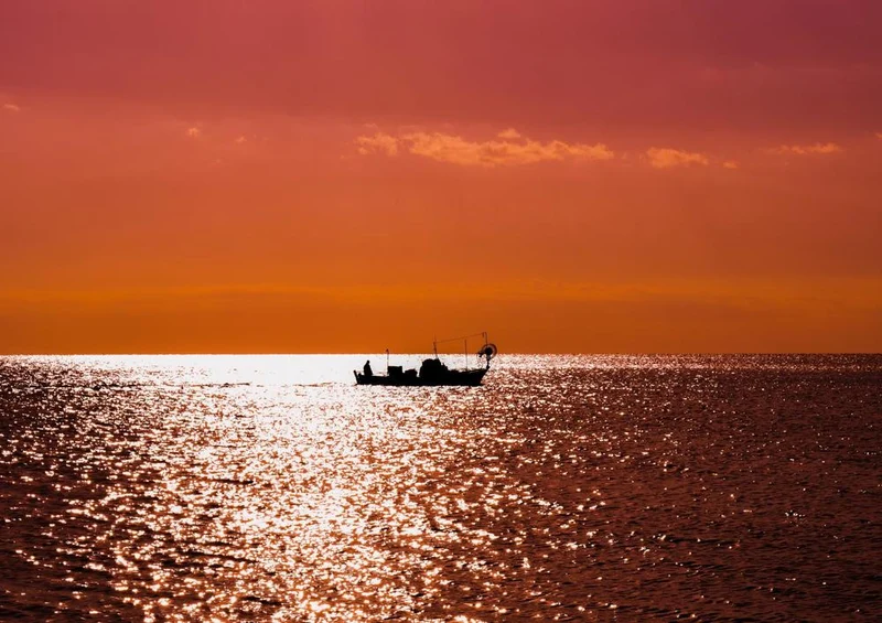 26798 Reisen - Fischerboot im Abendrot Puzzle