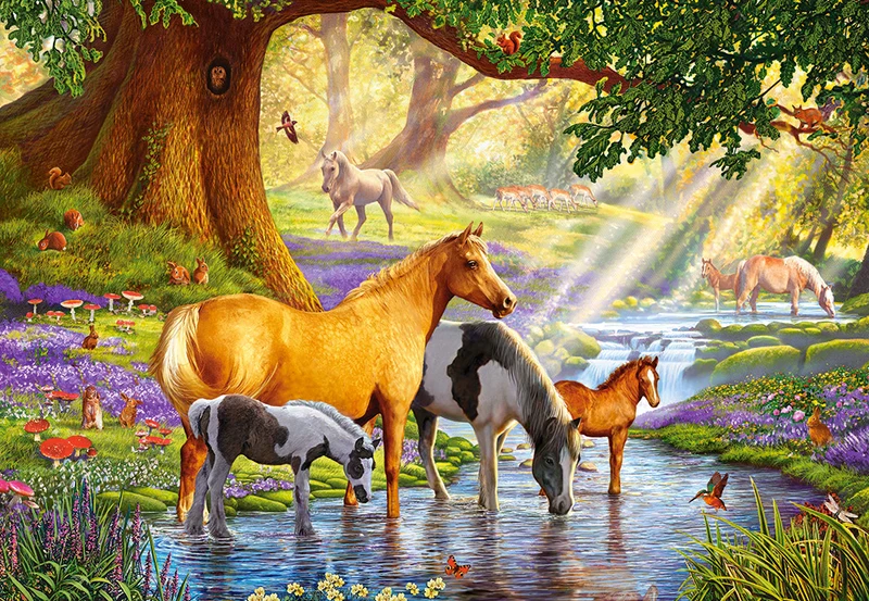 Horses by the Stream, Steve Crisp