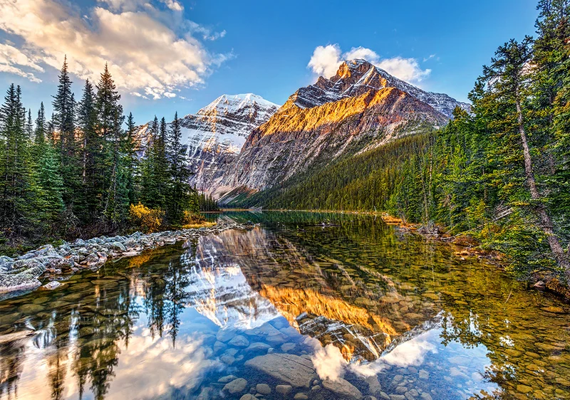 Morning Sunlight in the Rockies