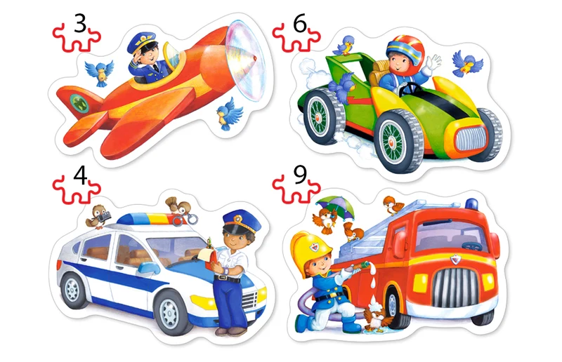 Exciting Jobs (4x Shaped Puzzles)