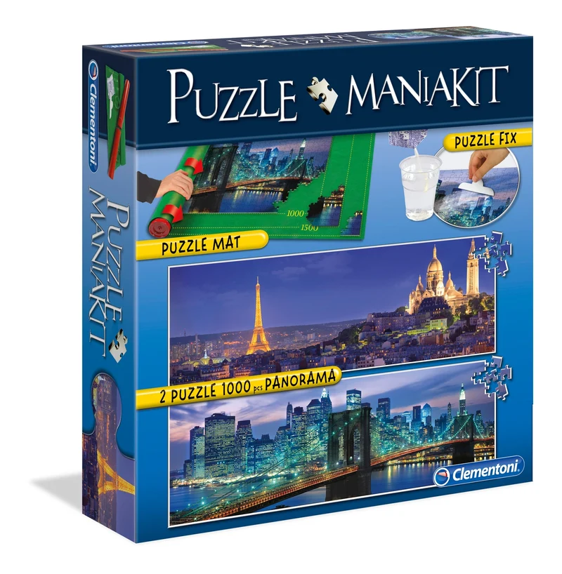 Puzzle Mania Kit (2 Pano Puzzles, Puzzle Mat & Puzzle Glue)