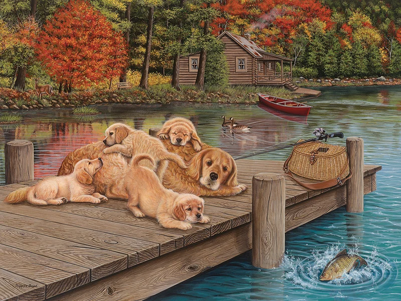 Lazy Day on the Dock, Barbara Higgins Bond