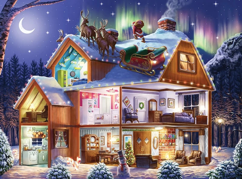 Santa on the Roof, Sergio Botero