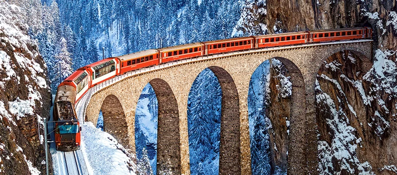 Landwasser Viaduct, Swiss Alps