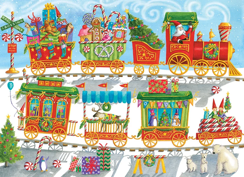 Christmas Train, Ingrid Slyder (Family Puzzle)