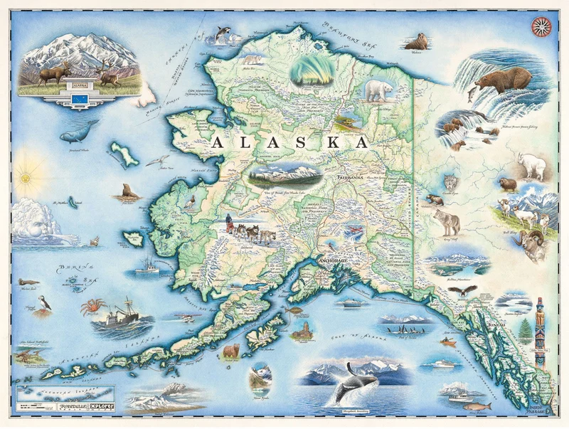 Alaska State Map - Xplorer Maps