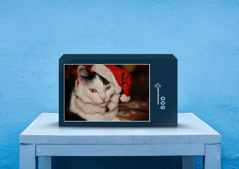 29204 Tierwelt - Weihnachts-Katze Puzzle