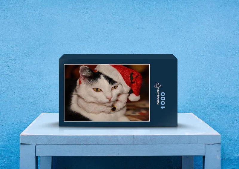 29204 Tierwelt - Weihnachts-Katze Puzzle