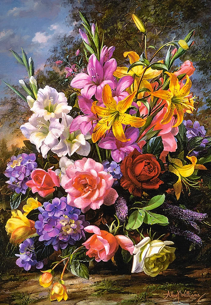 A Vase of Flowers, Albert Williams