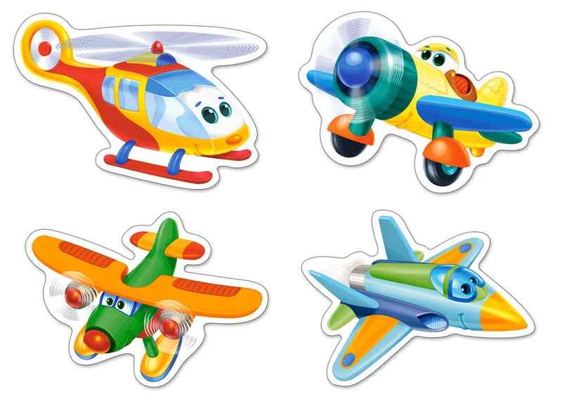 Funny Planes (4x Shaped Puzzles)