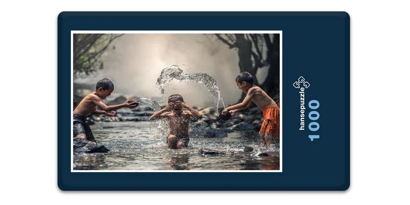 17100 Reisen - Kinder im Fluss Puzzle