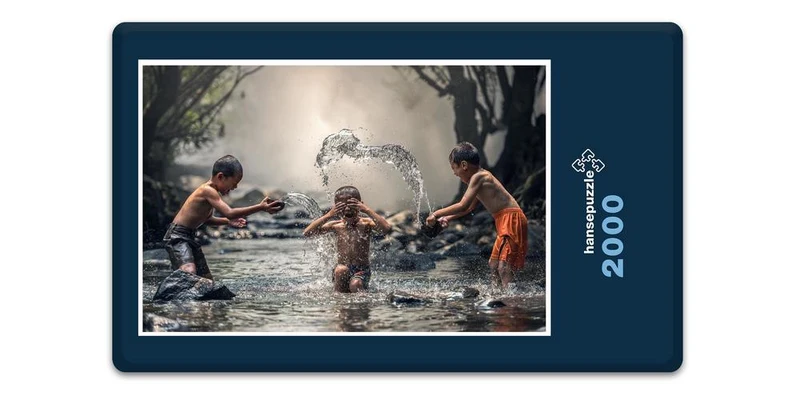 17100 Reisen - Kinder im Fluss Puzzle
