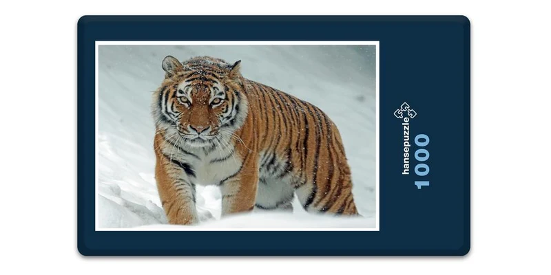 17111 Tierwelt - Tiger im Schnee Puzzle