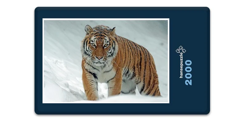 17111 Tierwelt - Tiger im Schnee Puzzle