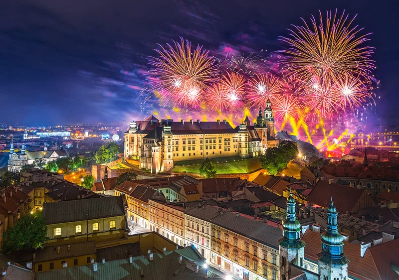 Fireworks Over Wawel Castle, Poland