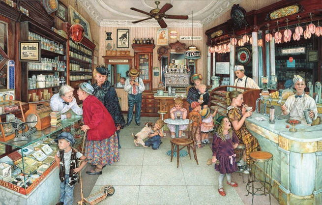 Old Fashioned Soda Shop, Susan Brabeau