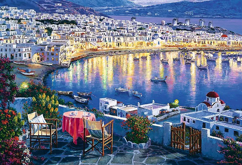 Mykonos at Sunset, Sam Park (1500pcs)
