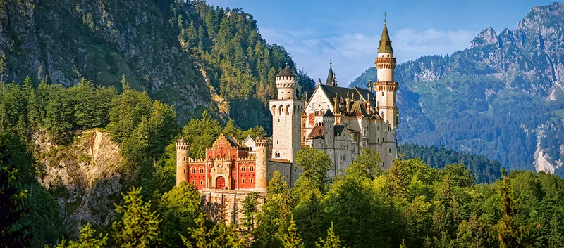 View of the Neuschwanstein Castle, Germany