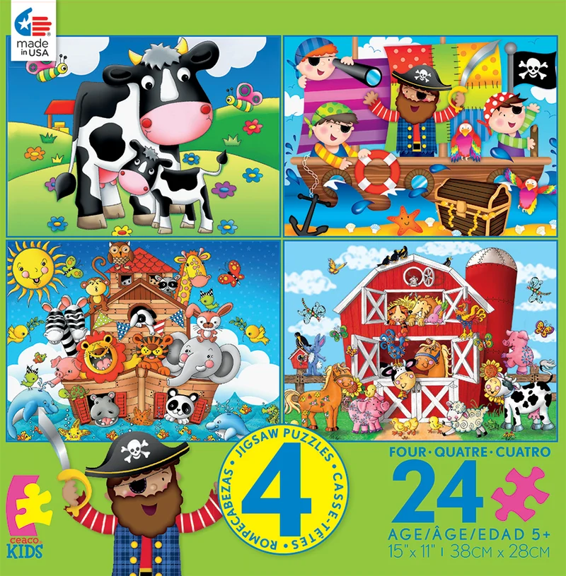 Ceaco Kids 4 - in - 1 Puzzle
