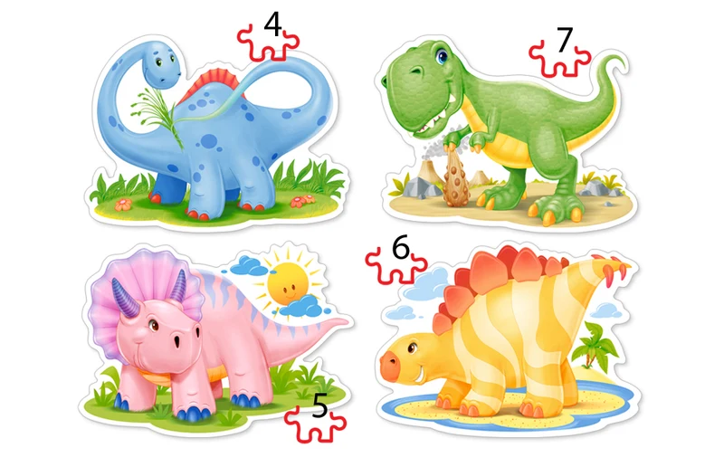 Baby Dinosaurs (4x Shaped Puzzles)