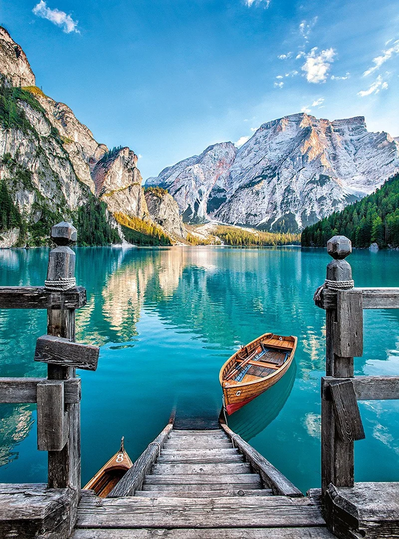 Braies Lake, Italy (Lac de Braies) (500pcs)