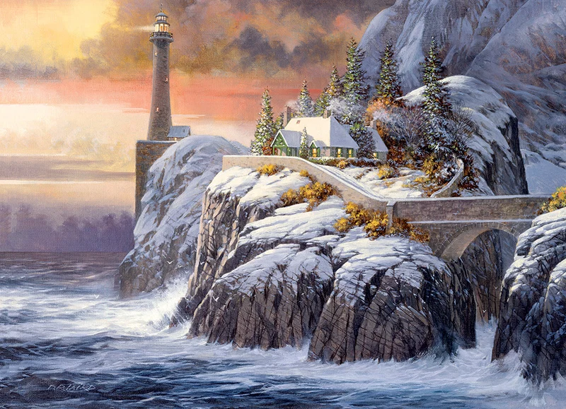 Winter Lighthouse, Douglas Laird