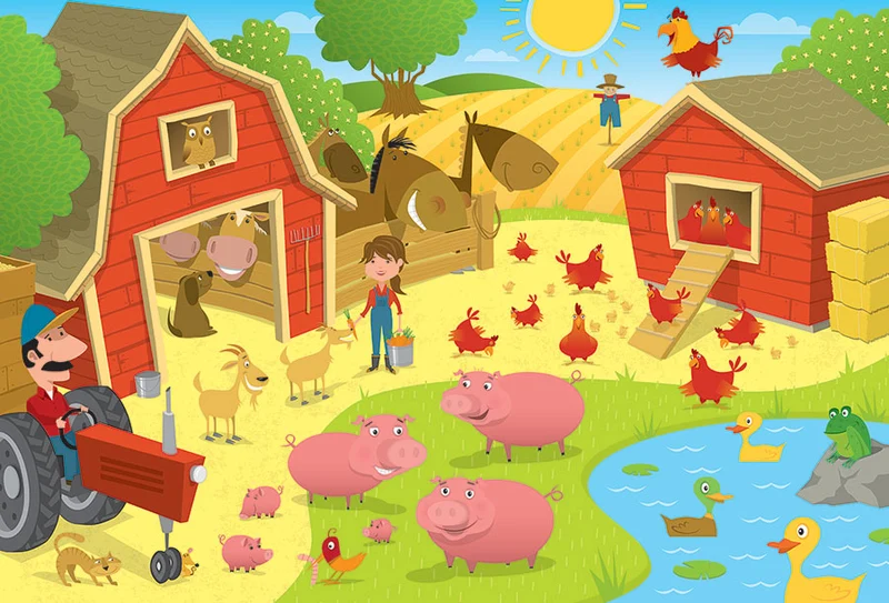 Higgledy Piggledy Farm (Floor Puzzle)