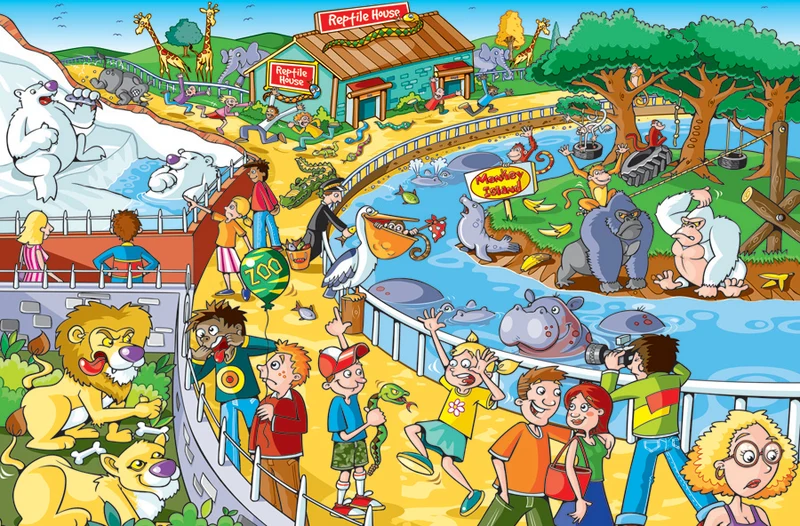 Afternoon at the Zoo, B.S Randle / D.Y Boon (Floor Puzzle)