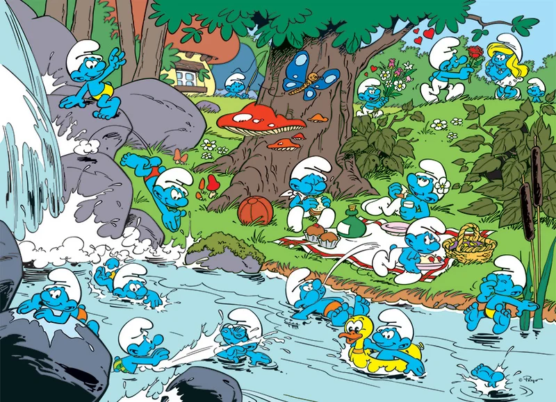 Smurfy Picnic - The Smurfs (Family Puzzle)