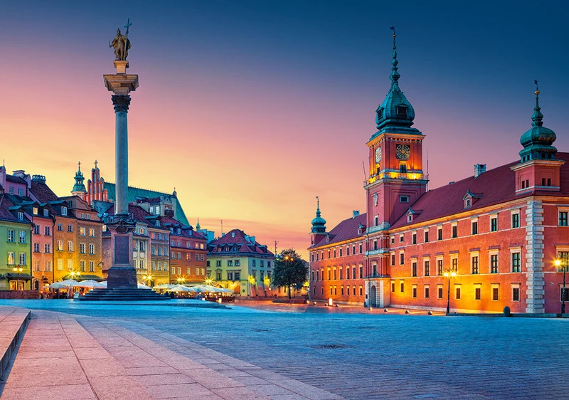 Castle Square in Warsaw, Rudy Balasko