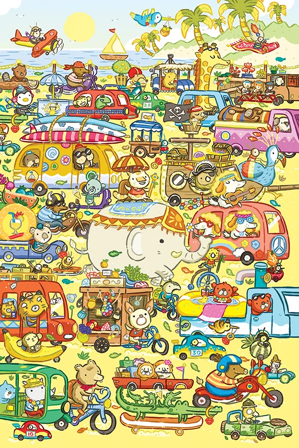Traffic Jam, Matthew Scott (Floor Puzzle)