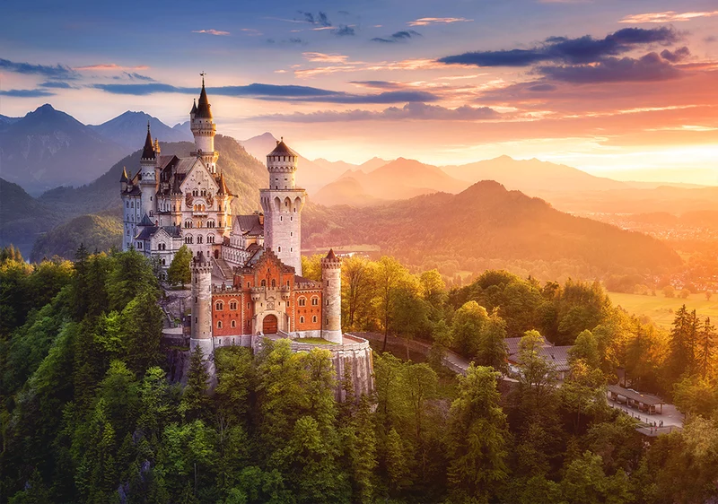 View of the Neuschwanstein Castle, Germany