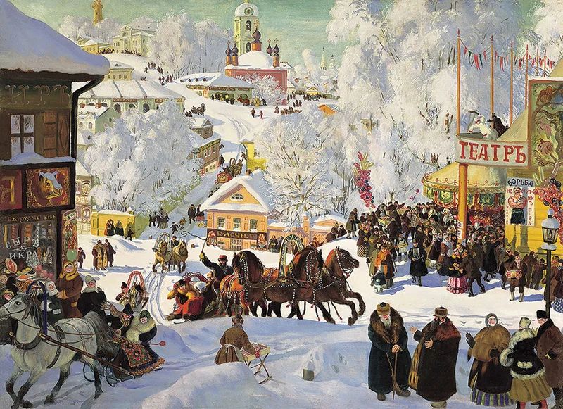 Maslenitsa, Boris Kustodiev