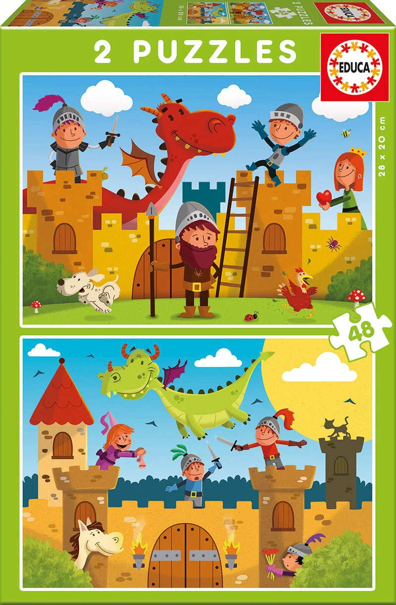 Dragons and Knights (Dragons et Chevaliers) - 2 - in - 1