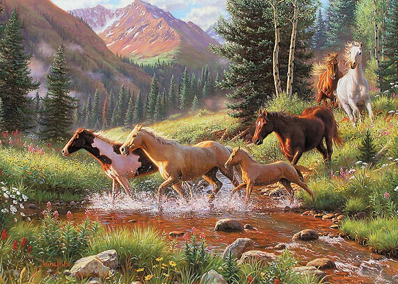 Horse Stream, Mark Keathley (Tray Puzzle)