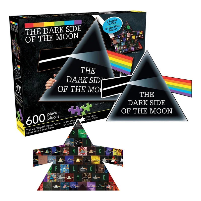 Pink Floyd - Dark Side of the Moon Collage (2-Sided Shaped Puzzle)