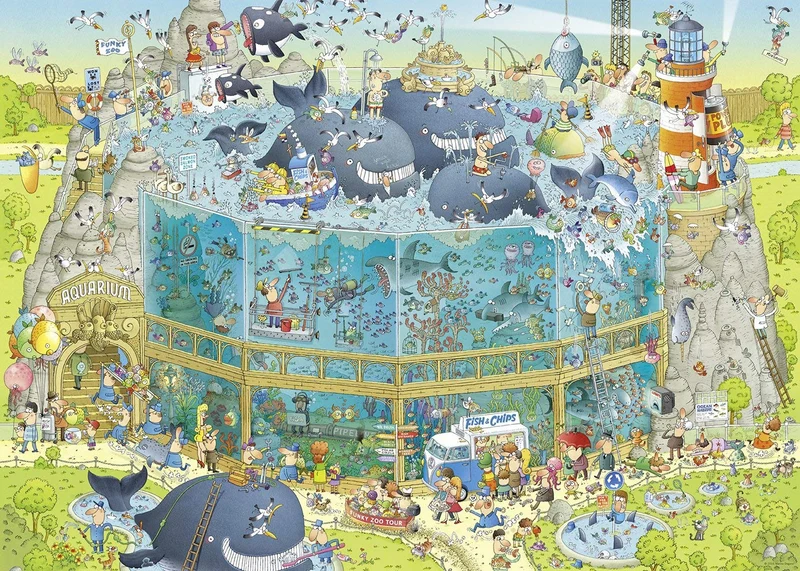 Funky Zoo: Ocean Habitat, Marino Degano (1000pcs)