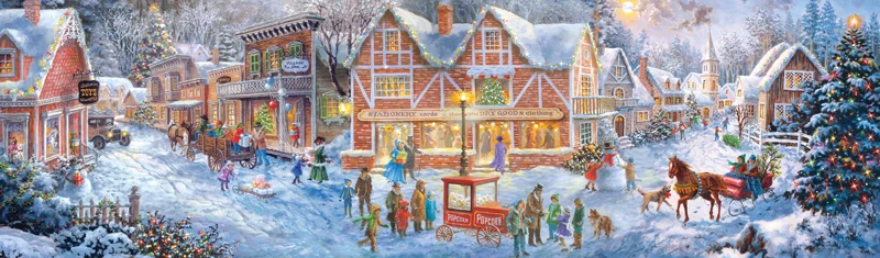 Christmas Village (Panoramic Puzzle)