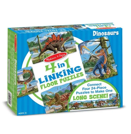Dinosaurs - Linking Floor Puzzle 4-in-1
