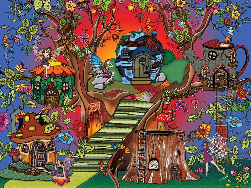 Fairies Garden / Jardin de Fees, Exclusive Collection