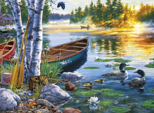 Lakeside Morning, Darrell Bush