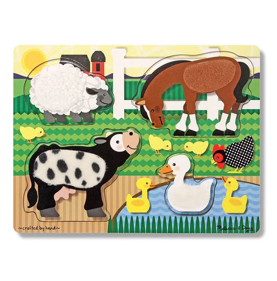 Farm Animals - Fresh Start Wooden Puzzle (Tray)