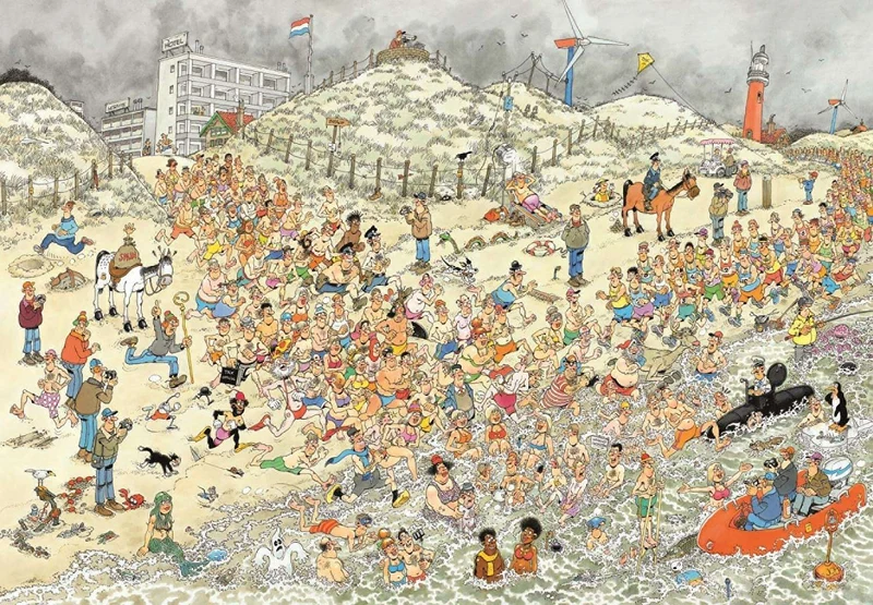 New Year's Dip, Jan van Haasteren