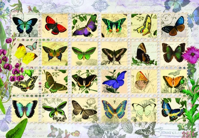 Butterfly Stamps, Aimee Stewart (500pcs)