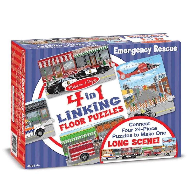 Emergency Rescue - Linking Floor Puzzle 4-in-1