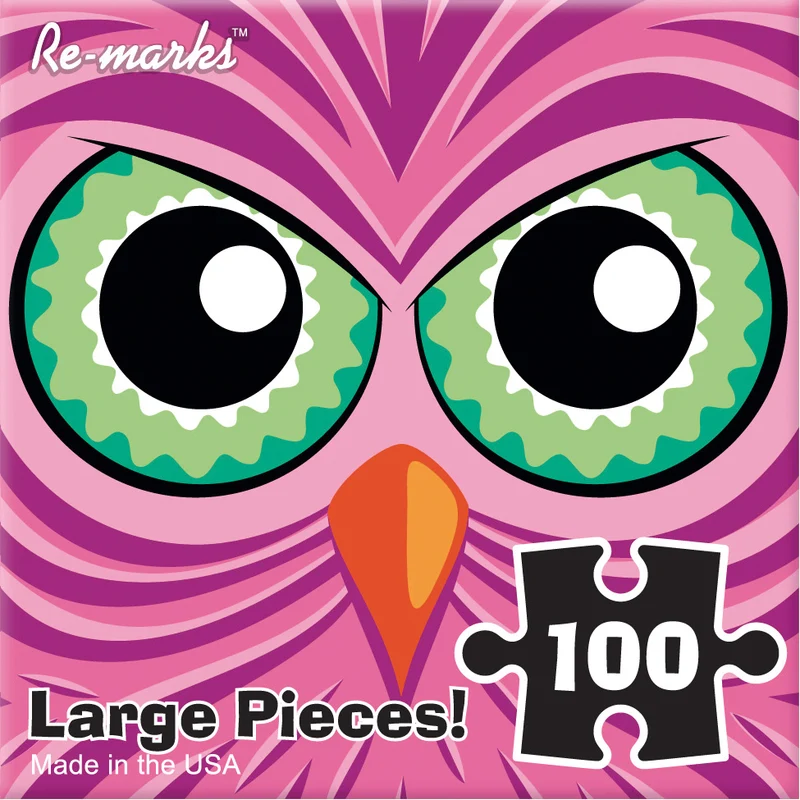 Pink Owl Monster (Cube)