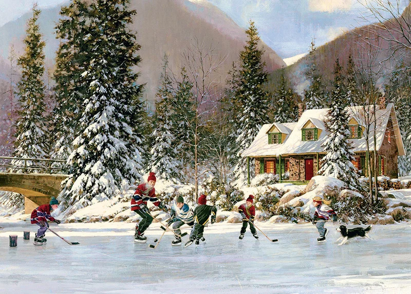 Hockey Pond, Douglas Laird (Tray Puzzle)