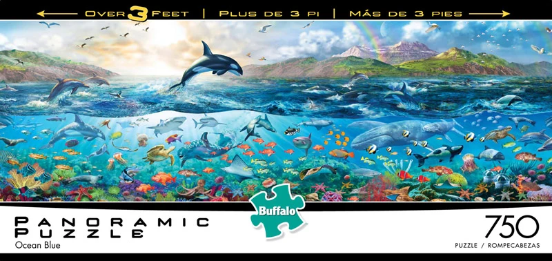 The Big Blue Sea, Adrian Chesterman (Panoramic Puzzle)