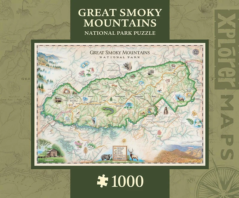 Great Smokey Mountains Map