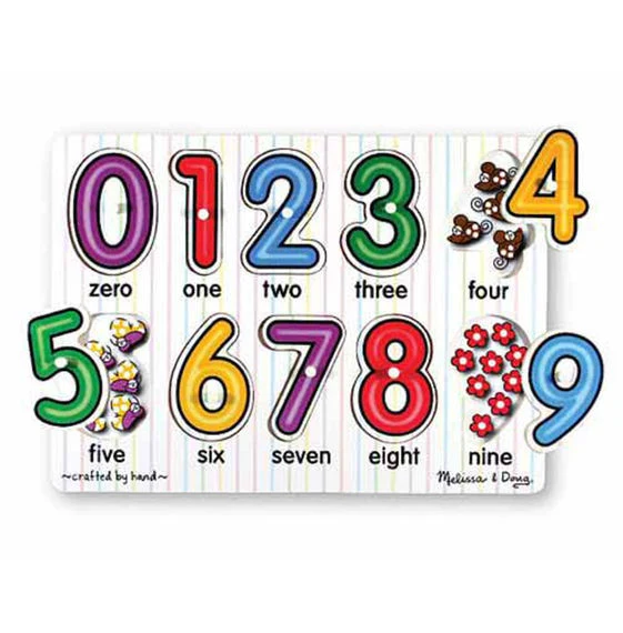 See-Inside Numbers Peg Puzzle (Tray)